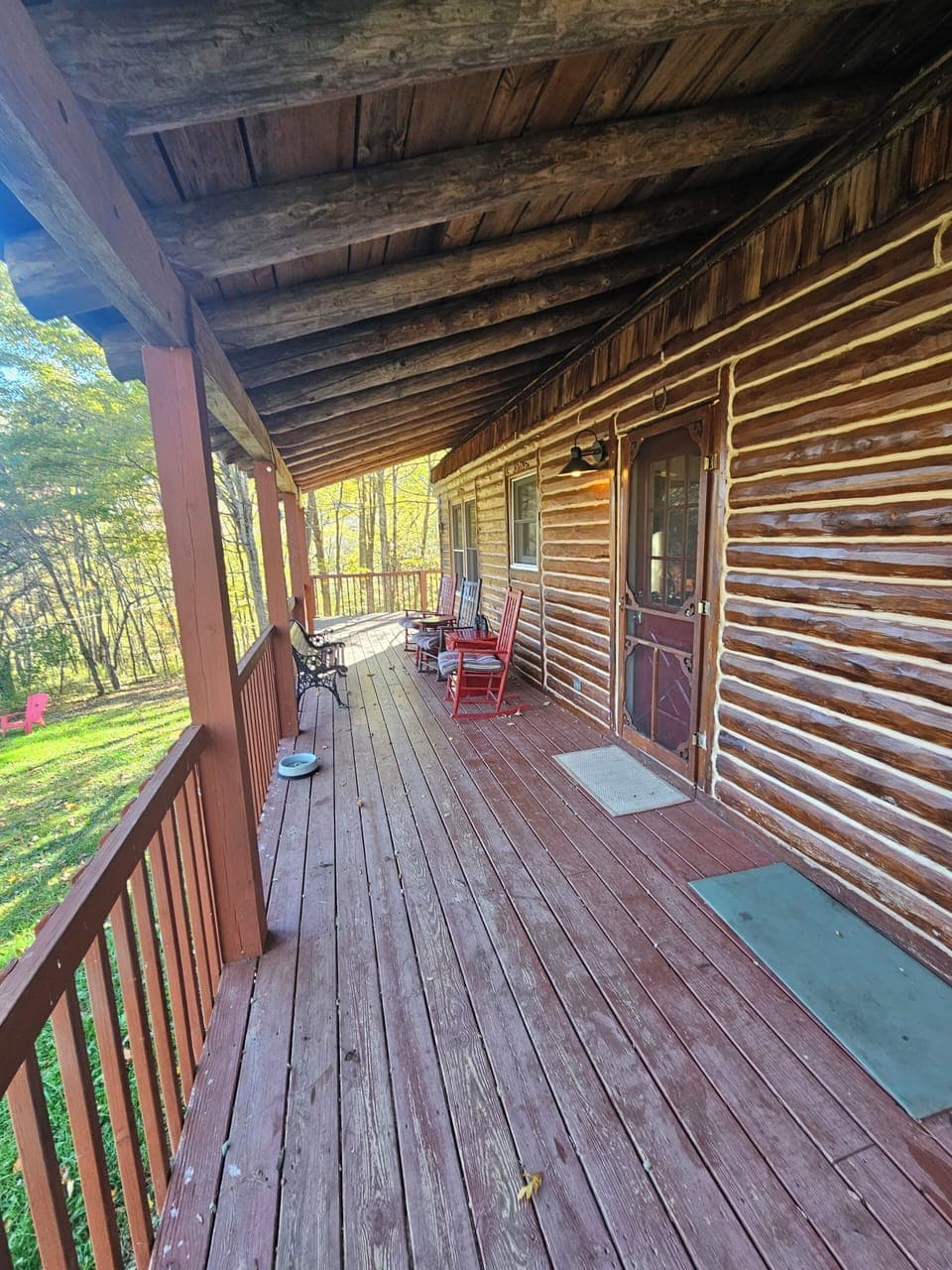 Front covered porch 