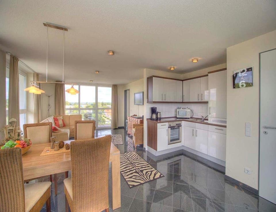 Apartment | Private kitchen | Electric kettle, toaster, highchair