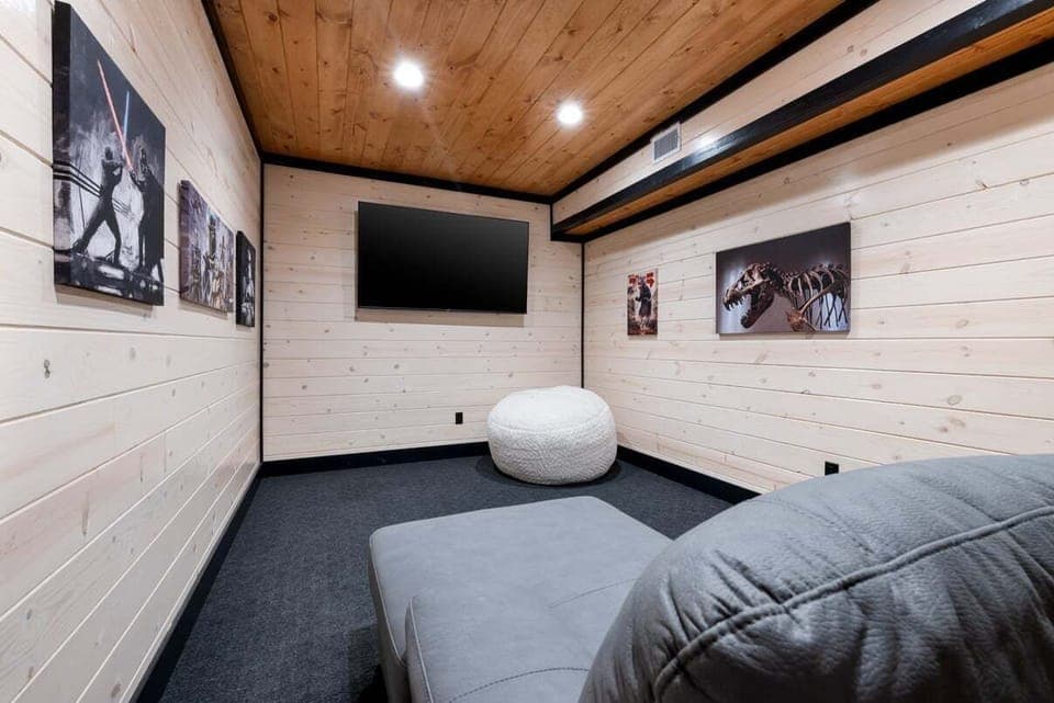 Move theater room downstairs