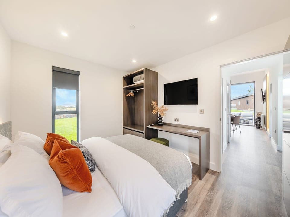 Double bedroom | Lodge Four - Ty Llwyd, Llangefni