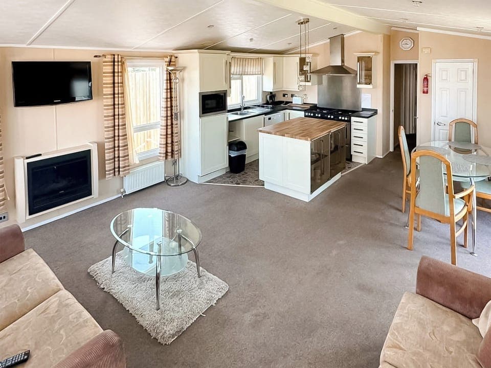 Open plan living space | Sandy Shores Lodge, Towyn