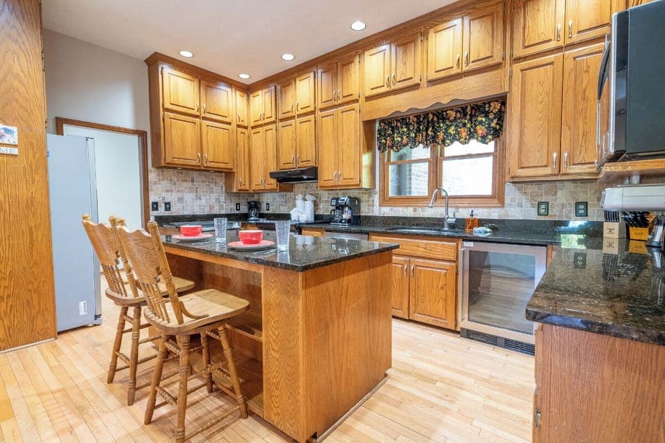 Peachtree's fully equipped kitchen