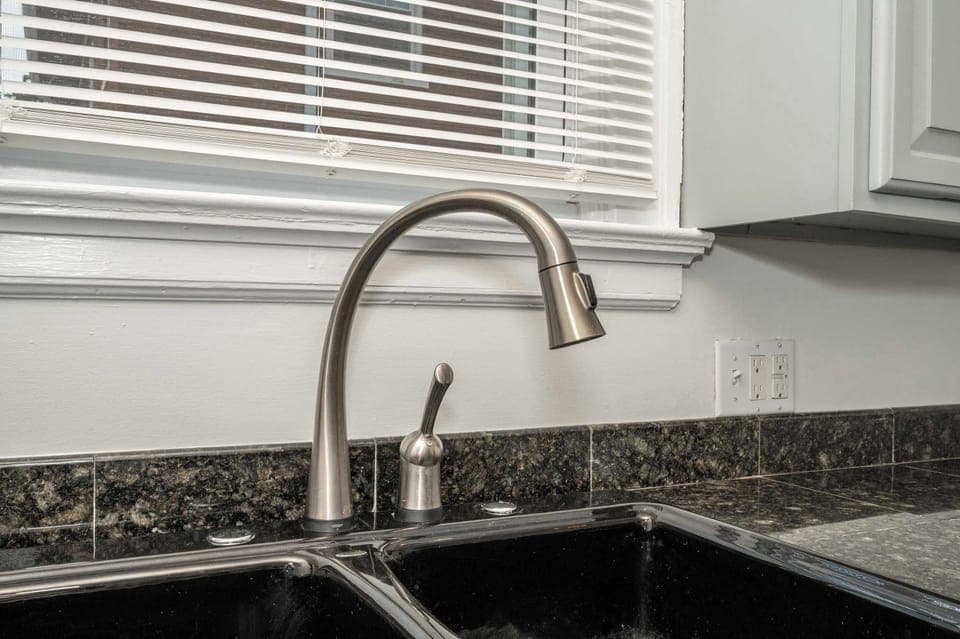 The well-equipped kitchen offers tons of counterspace