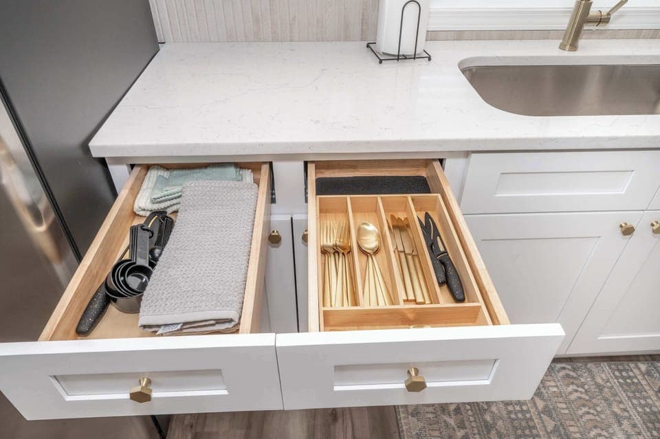 Enjoy all the comforts of home in the fully-equipped kitchen