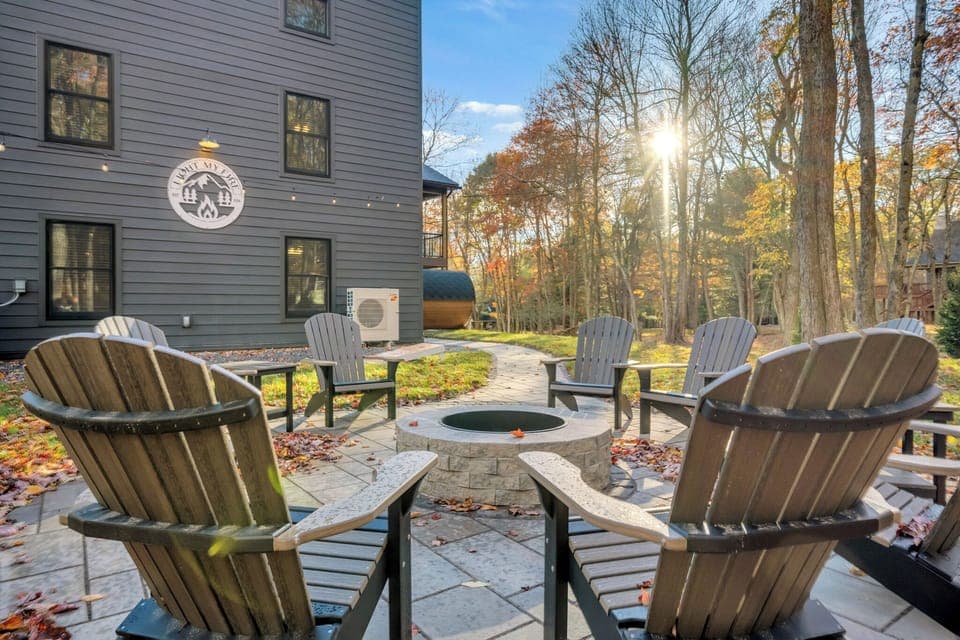 Catch Up with Family and Friends around the Fire Pit.