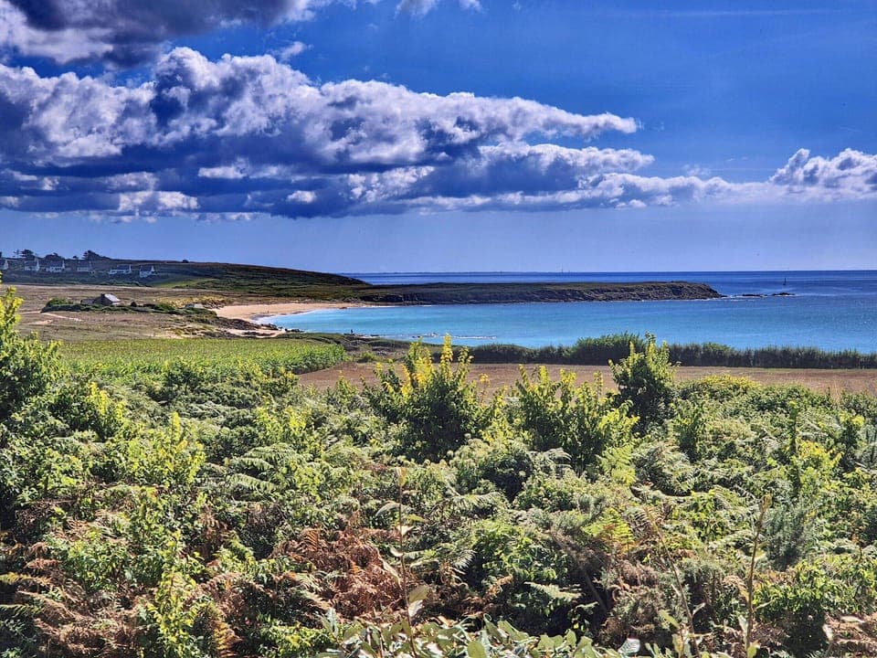 Breathtaking view of St Tugen beach and Audierne Bay