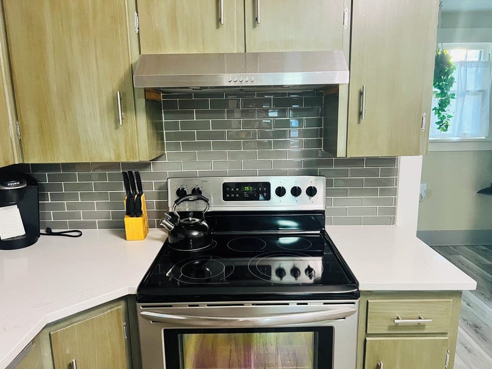 Kitchen stove. 