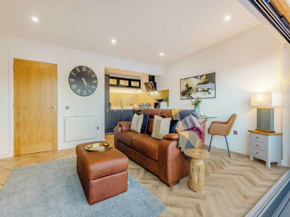 Open plan living space | Kimcraigan Lodge, Lochend