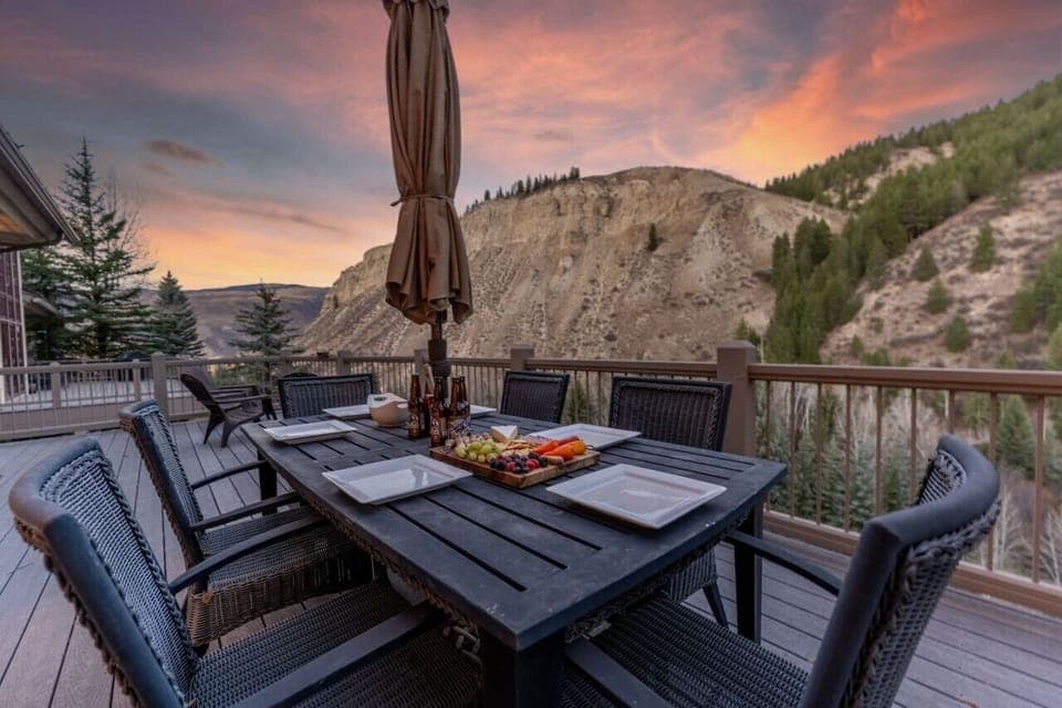 Deck with Mountain Views