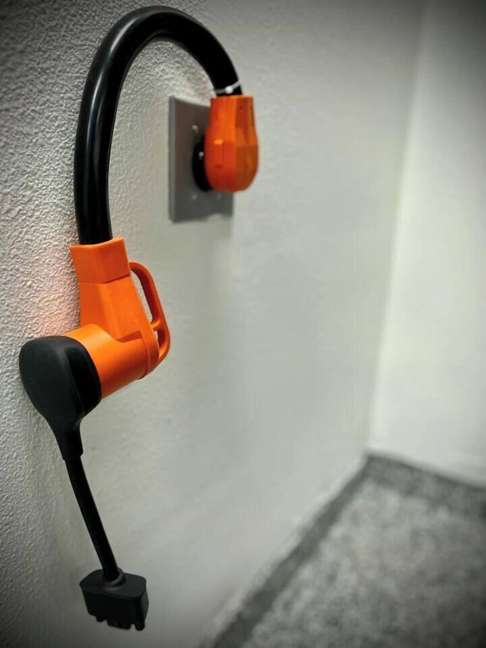 EV charger in the garage