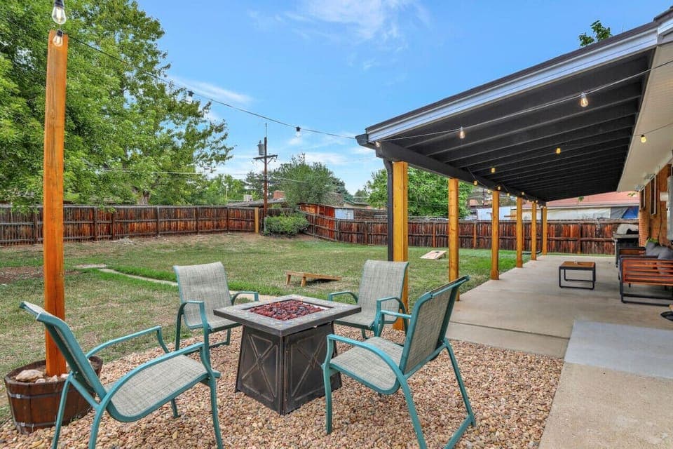 Spacious backyard