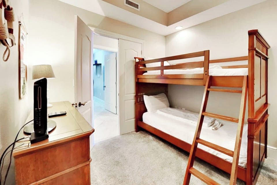 Guest Bedroom 4- Bella Riva Resort Unit 205, Okaloosa Island Fort Walton Beach Florida Vacation Condo Rentals by Sunset Resort Rentals
