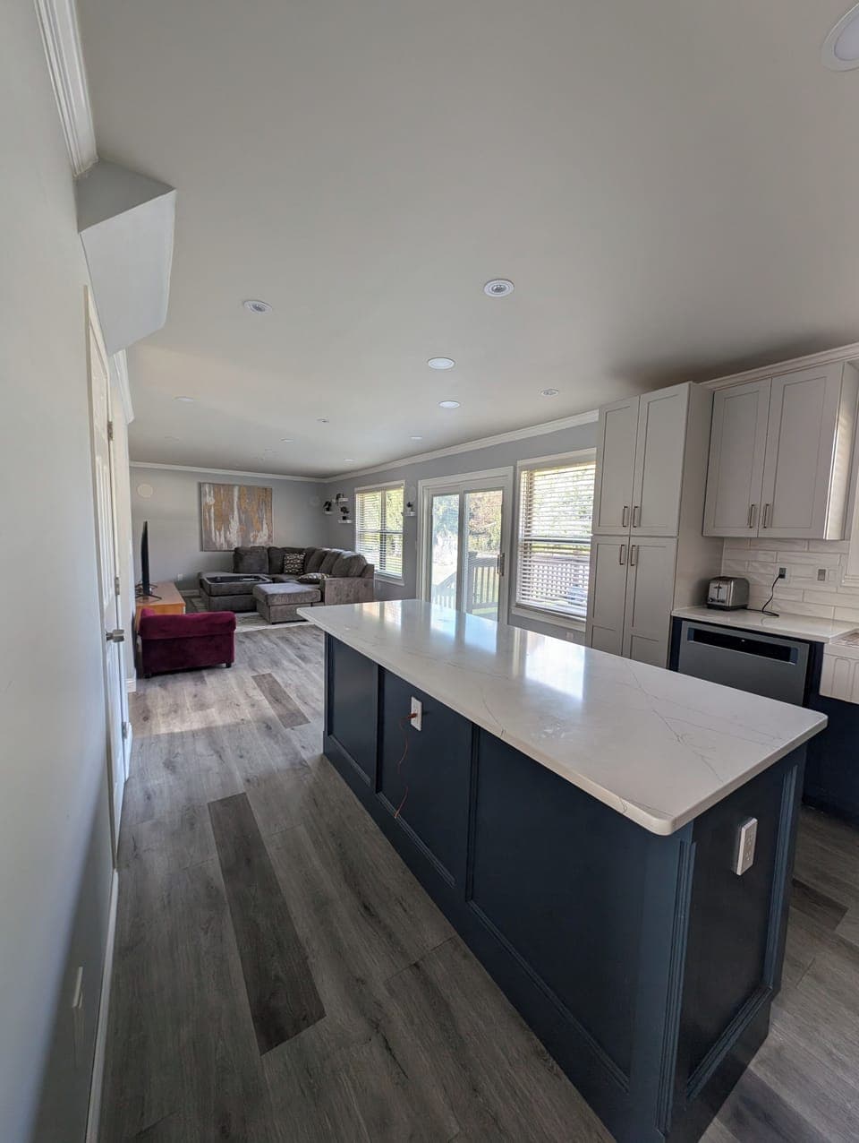 Living Room & Kitchen Counter