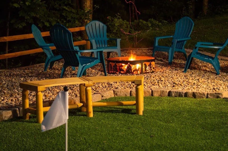 Gather around the fire pit for cozy evenings filled with laughter and stories.