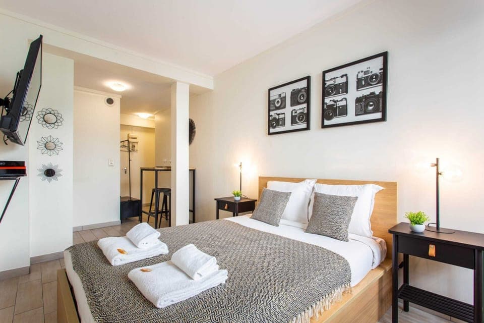 Apartment | 1 bedroom, laptop workspace, iron/ironing board, bed sheets