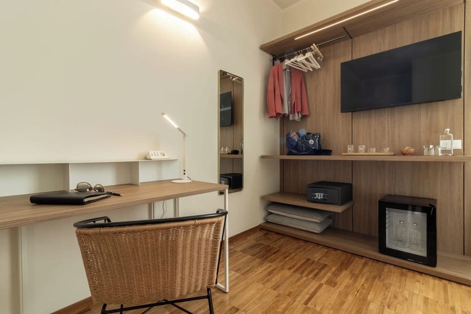 Deluxe Double Room, City View | In-room safe, desk, laptop workspace, blackout drapes