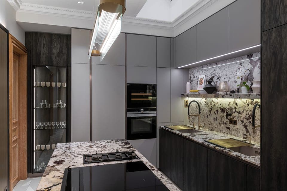 Luxury Villa, Garden View | Private kitchen | Full-size fridge, microwave, oven, stovetop