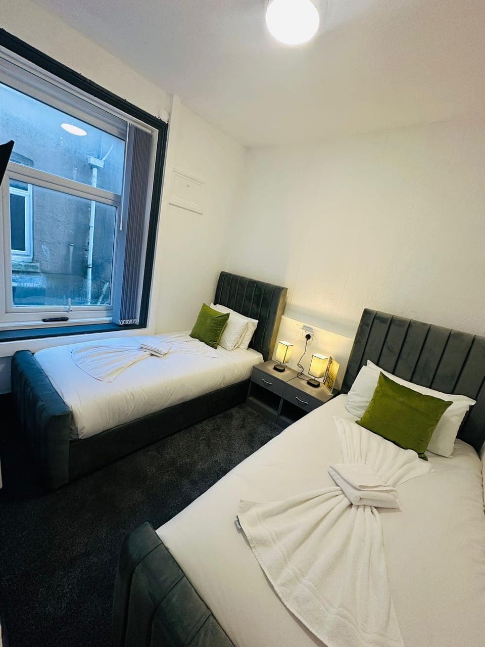 Towels, soap, shampoo, toilet paper