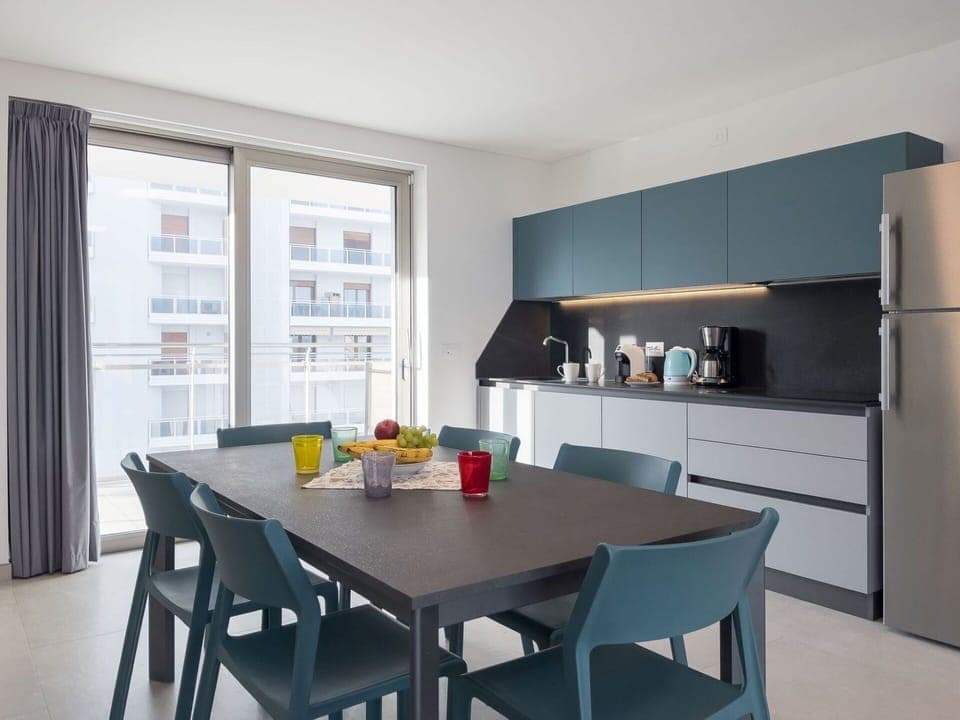 Furniture, Chair, Table, Apartment, Outdoor Furniture, Balcony, Kitchen & Dining Room Table, Condominium, Shade, Patio