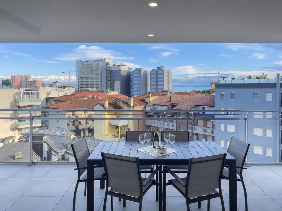 Furniture, Chair, Table, Apartment, Outdoor Furniture, Balcony, Kitchen & Dining Room Table, Condominium, Shade, Patio