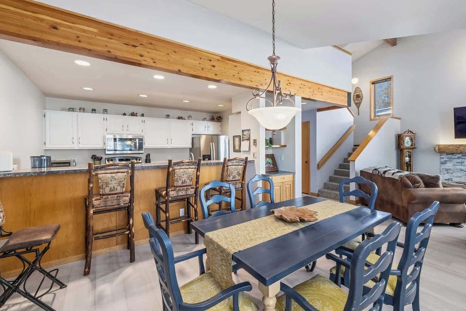 Dining table with seating for 6