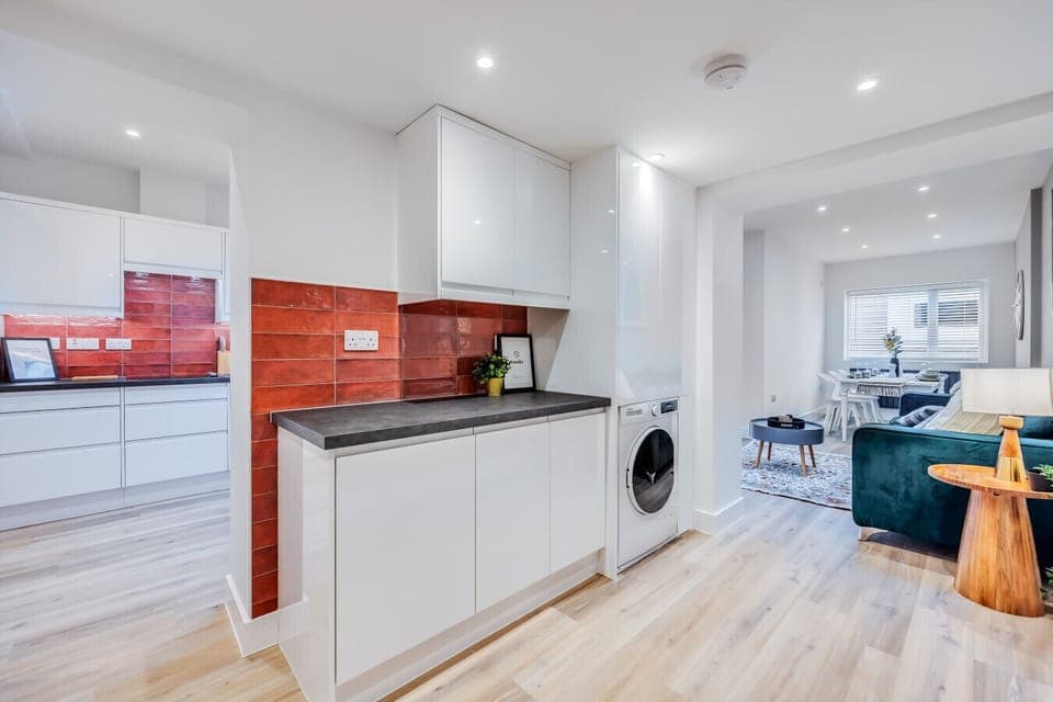 Laundry area with a washer dryer
