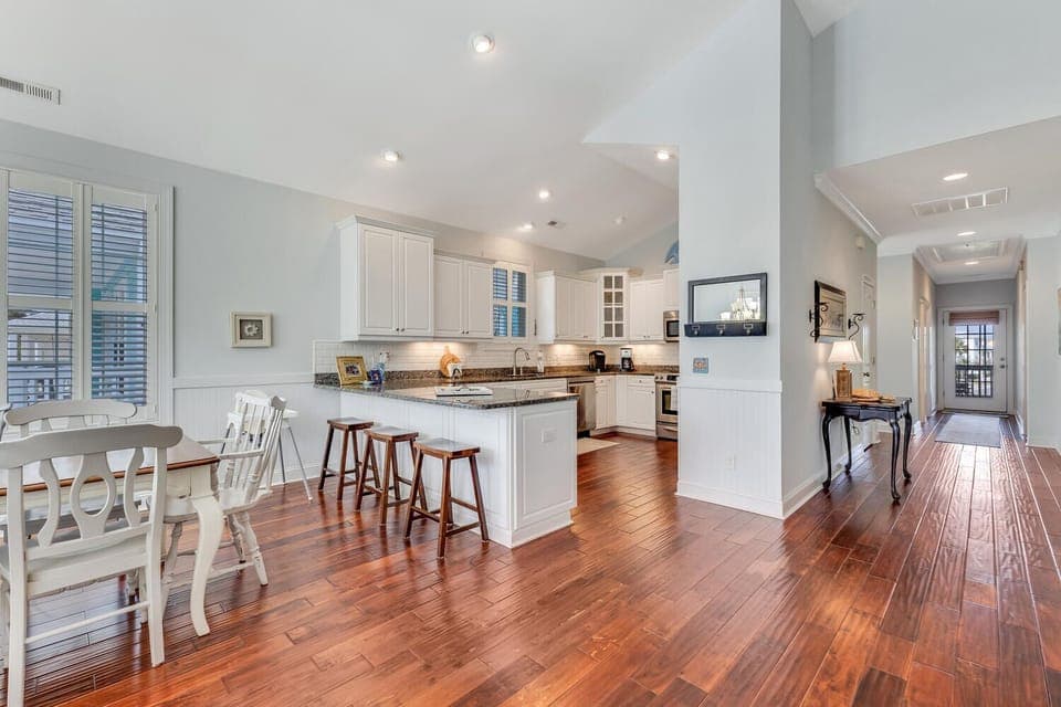 Dining and kitchen