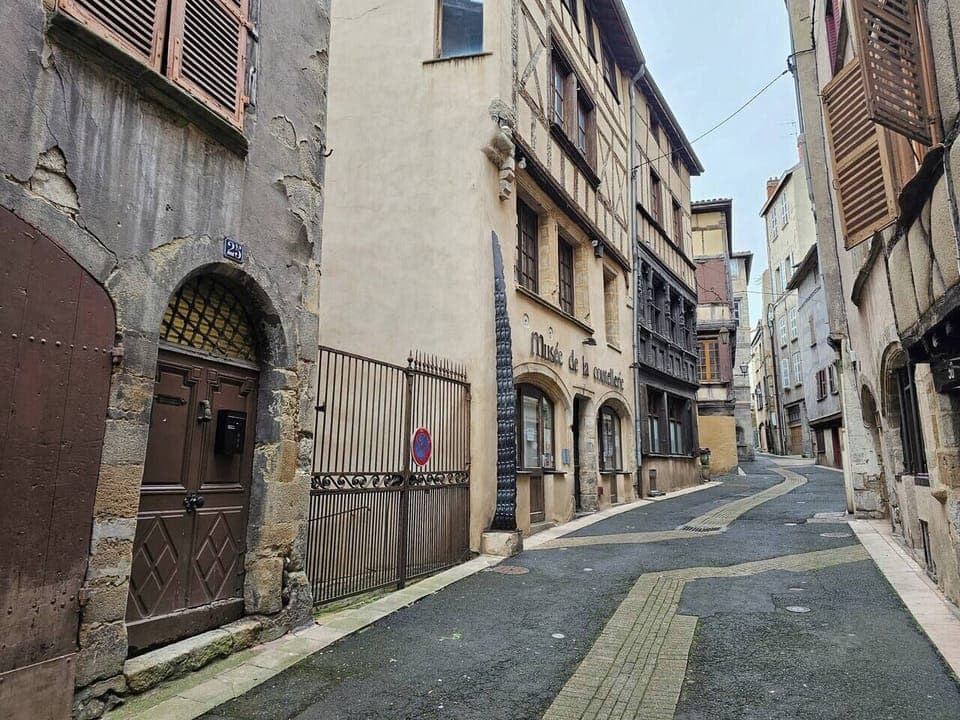 The apartment is right next to the museum