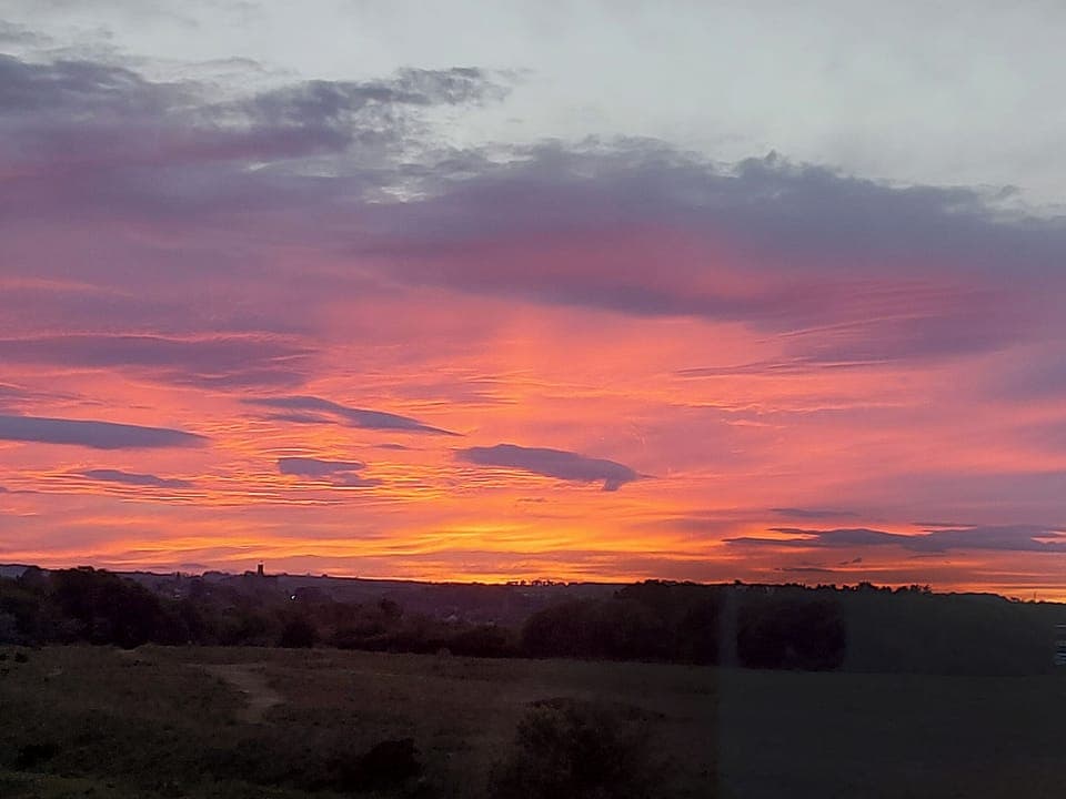 Sunset from the flat | Marina Views, Morpeth