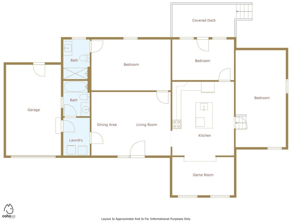 The layout of our home. 