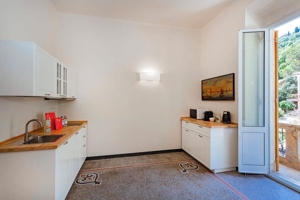 Apartment, Balcony | Private kitchen | Espresso maker, electric kettle