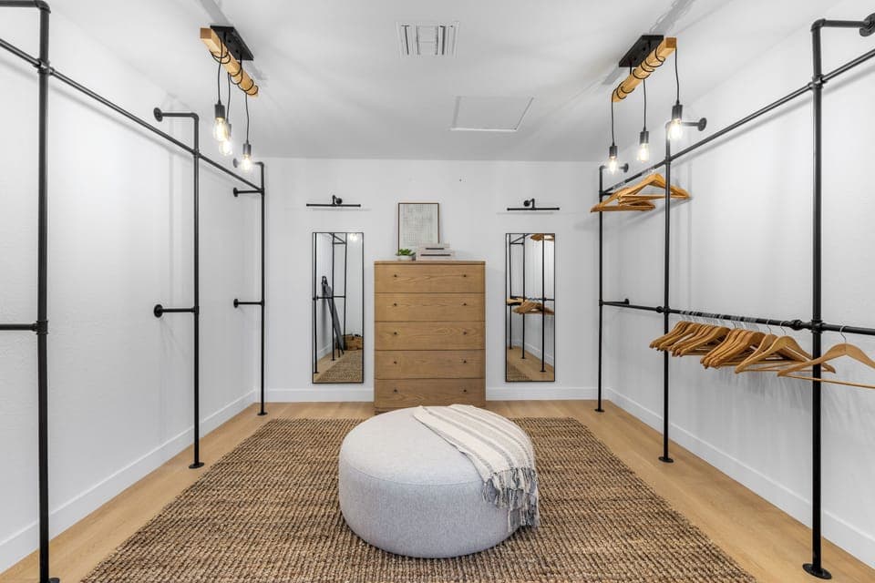 Gigantic walk-in primary closet - do you have enough clothes to fit in here?