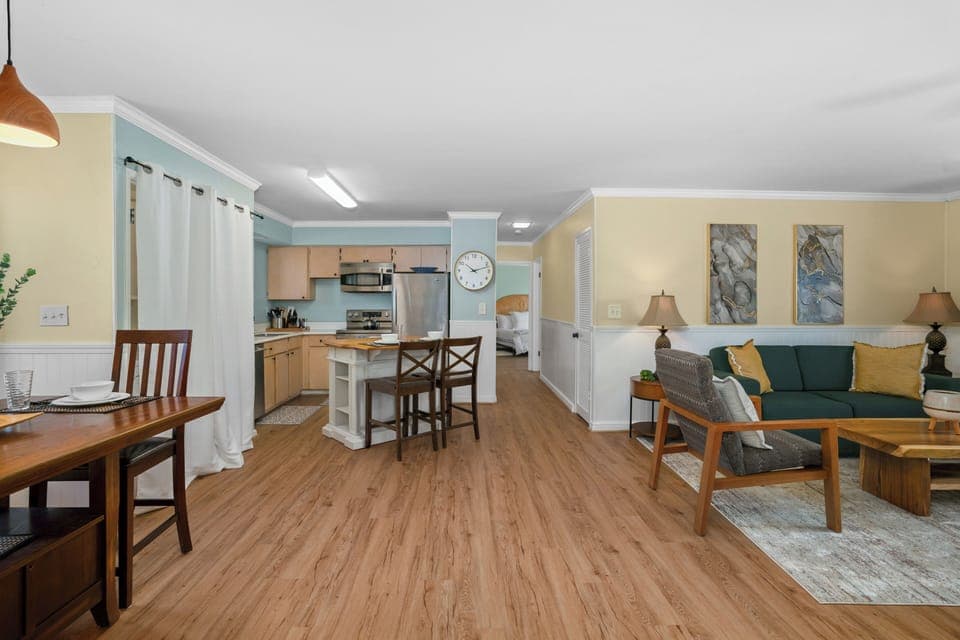 Open Concept Dining and Living Space