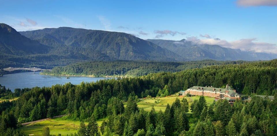 Surrounded by the stunning natural beauty of the Columbia River Gorge, Skamania Lodge is a tranquil retreat.