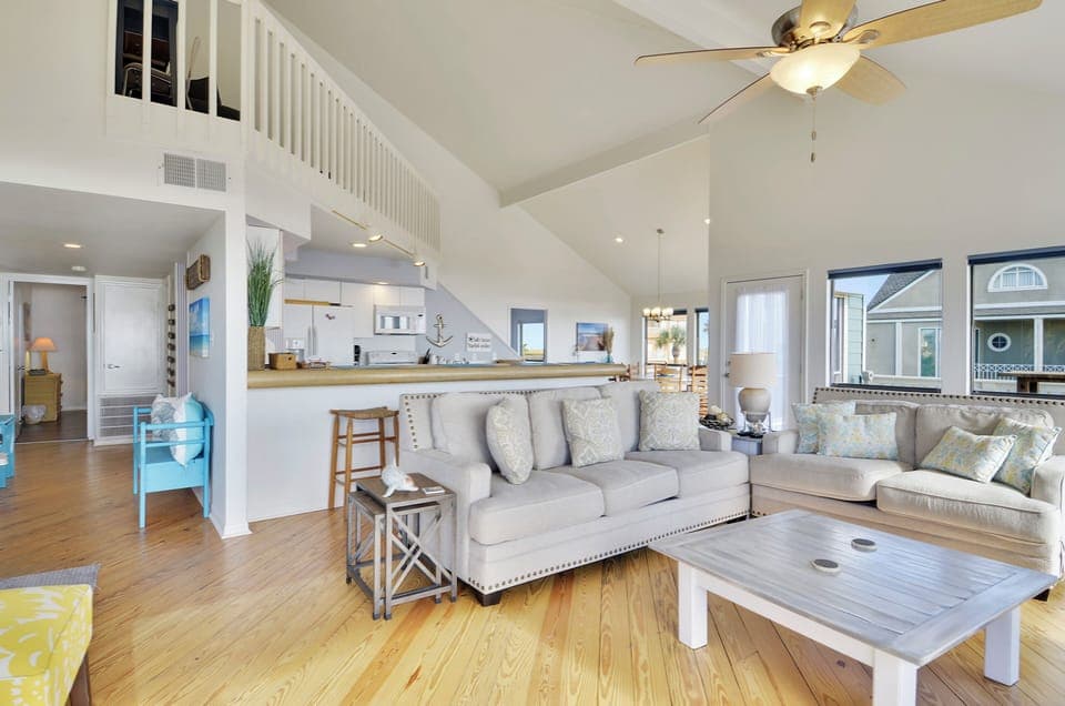 Living Area - Open Layout w/ Kitchen & Dining - First Floor