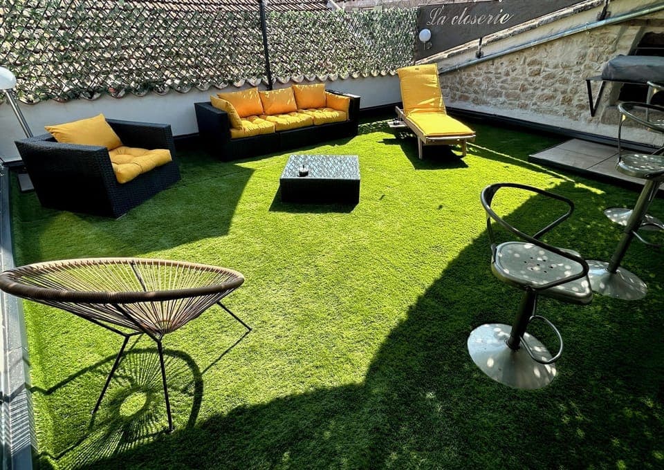 Agréable terrasse sans vis à vis