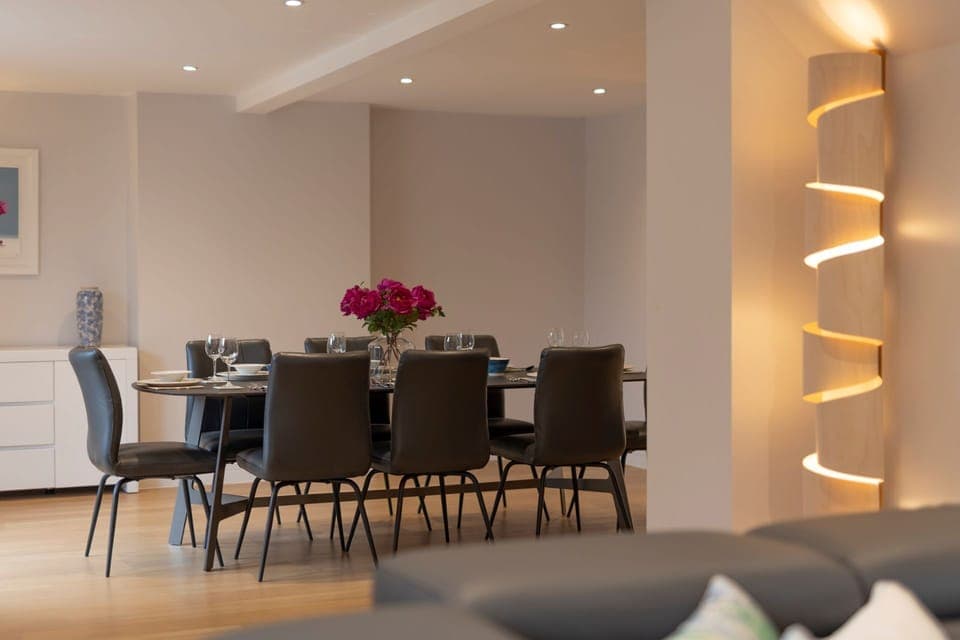 The dining room at The Old School, Oxwich