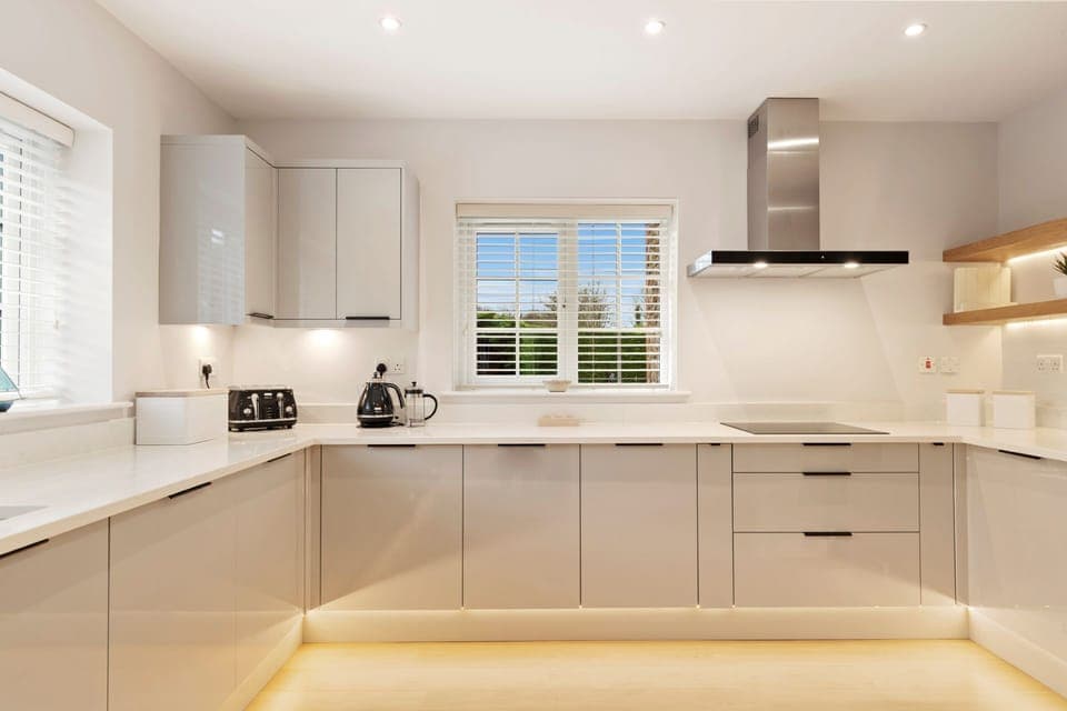 The kitchen at The Old School, Oxwich