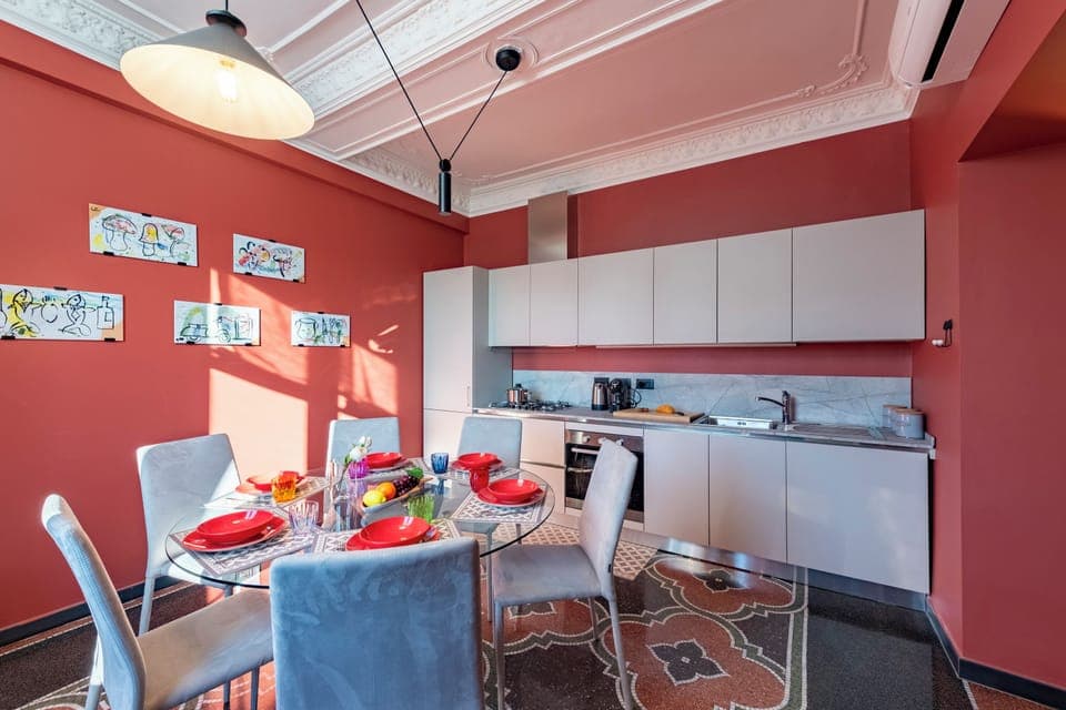 Kitchen and dining area