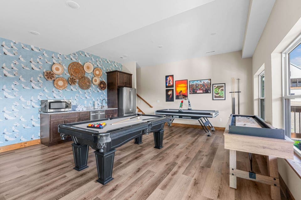 Rack ‘em up and let the fun begin! 🎱🔥 Challenge friends and family to a game of billiards in this stylish and inviting game room