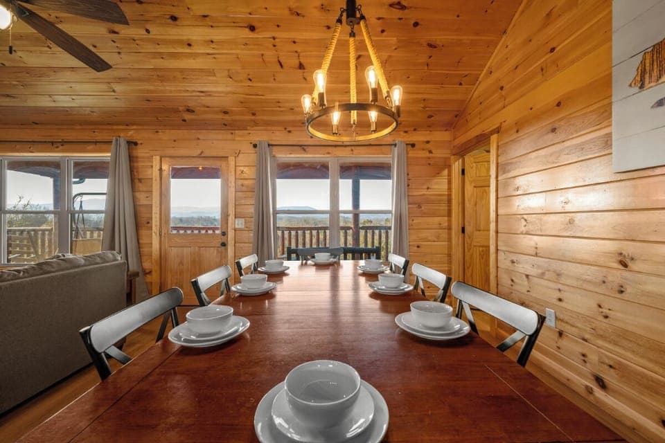 Swimming in the Smokies' inviting dining area