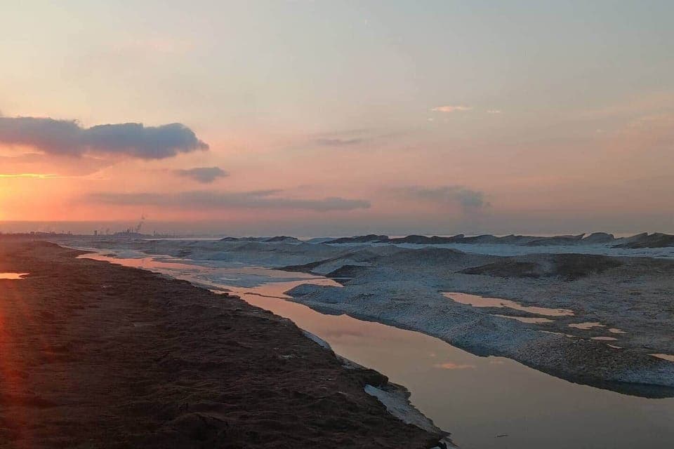 Miller Beach During the Winter