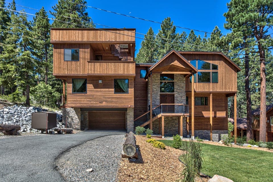 Welcome to your luxurious mountain retreat—stunning design, endless comfort, parking for 6 vehicles, and space for up to 24 guests