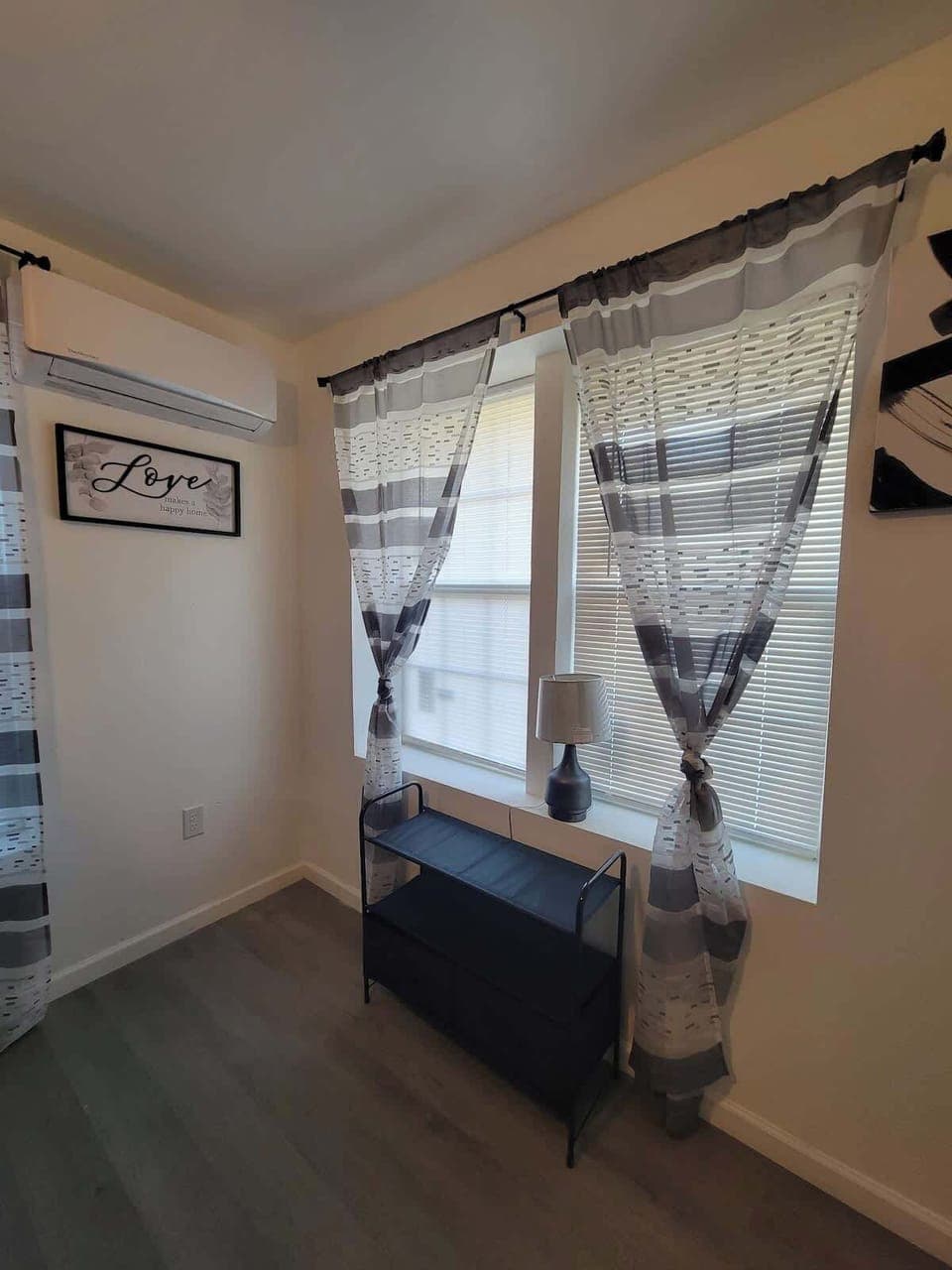 Full size upper & lower bunk bed with single Trundle bed available, 42 in TV with Roku, playhouse and board games