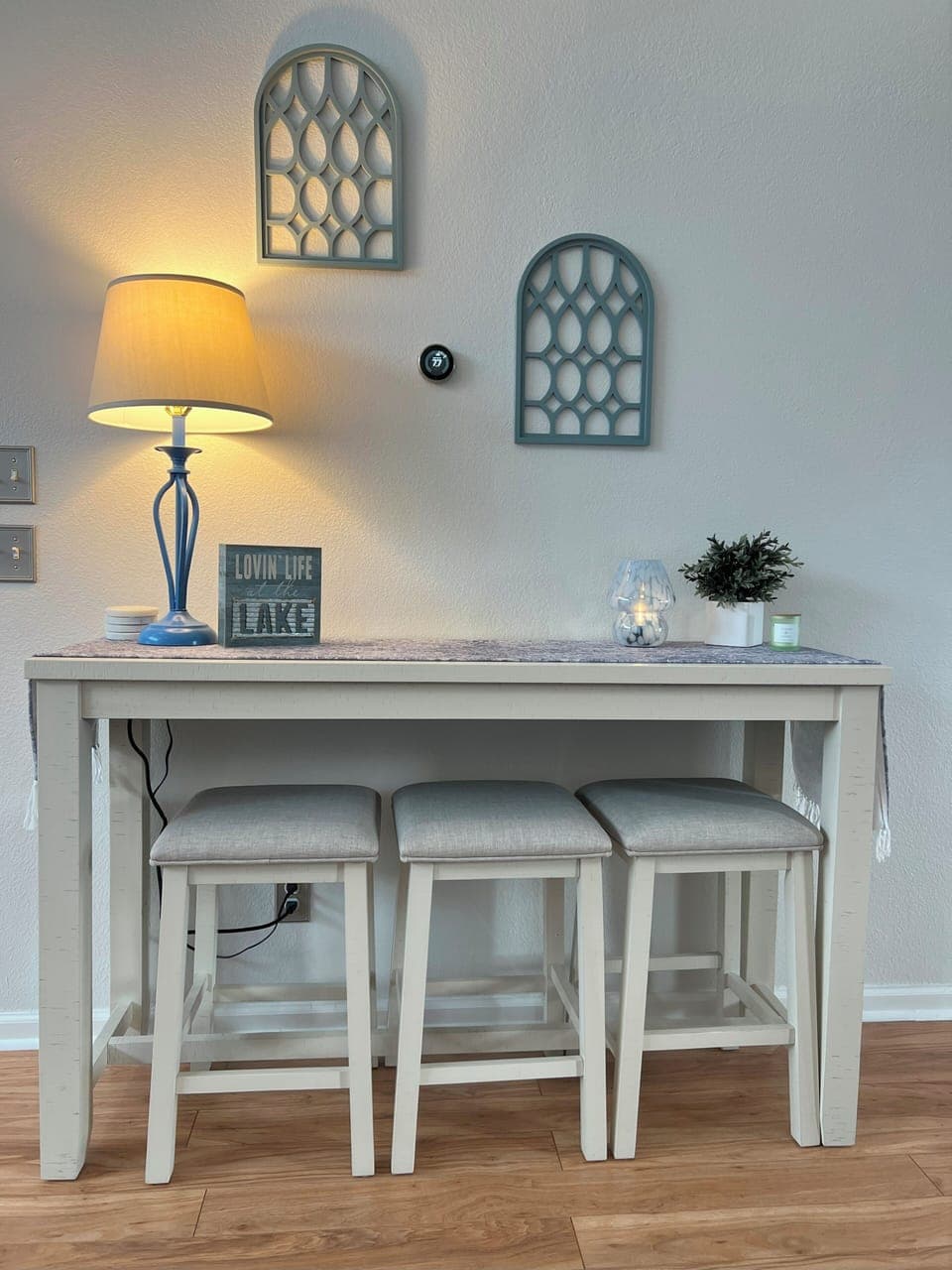 Counter high table for work or additional eating area