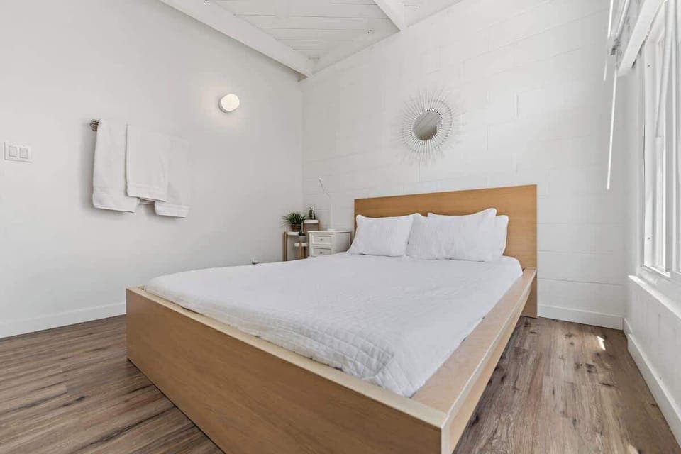 A Touch of Serenity: Calm and Comfortable Bedroom for Your Vacation. Queen size bed in the second bedroom with hotel quality linens. 