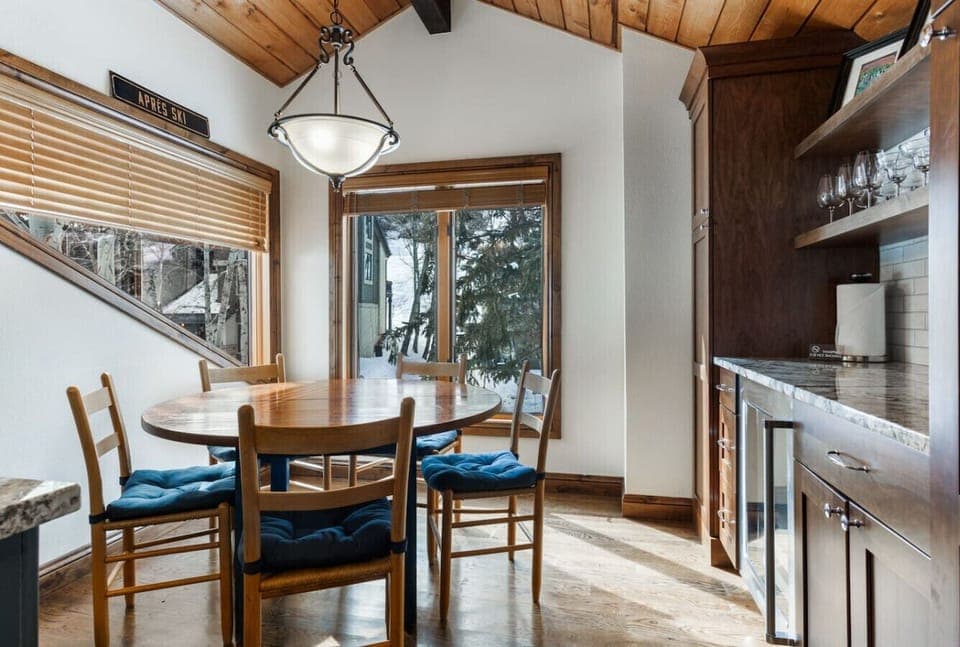 Eat-In Kitchen with Bar, Flooded with Natural Light