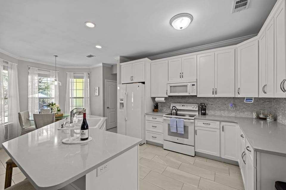 Whip up fresh meals in our fully stocked kitchen — bright, open, and made for gathering.