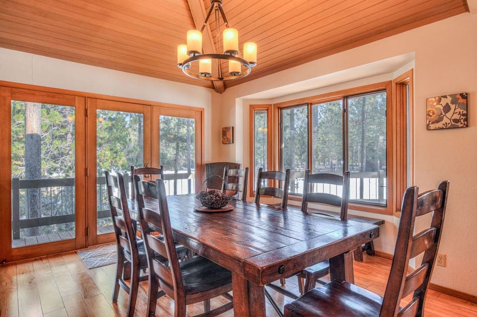Dining Area with amazing view of golf course