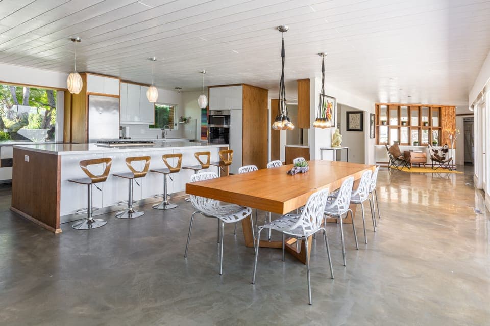 Mid-Century Modern Home -La Jolla Scenic | Private kitchen | Fridge, microwave, oven, stovetop